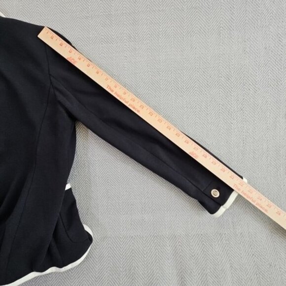 Talbots Aberdeen Blazer Size 4 (34" Chest) Classic Preppy Two Button Navy Blue - Picture 13 of 16